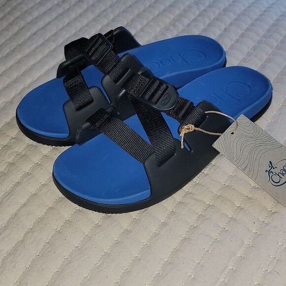 NWT Chaco K's Chillos Youth Active Blue Adjustable Strap Sandals Size 5 - Picture 1 of 9